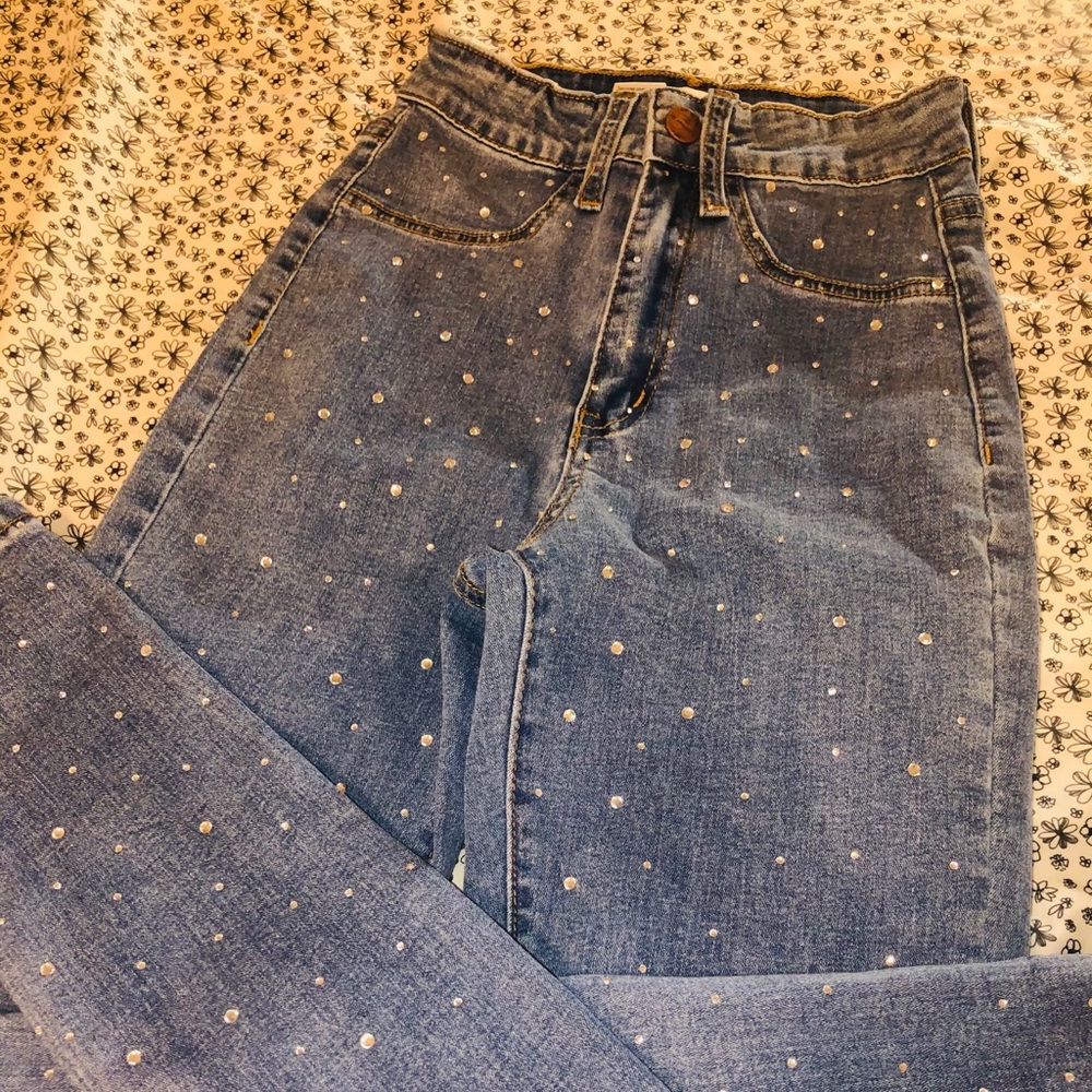 AP Blue Studded Jeans